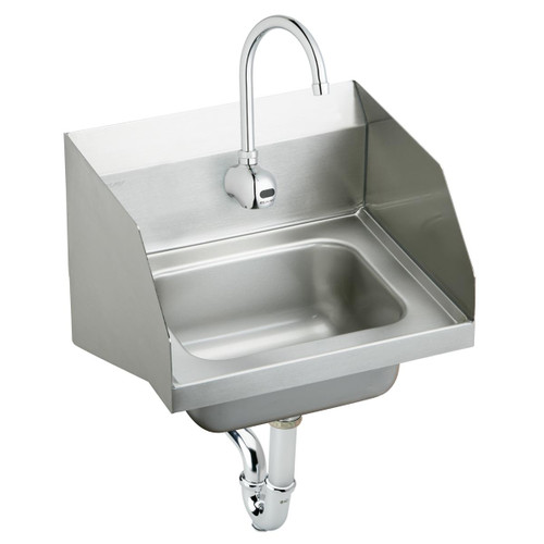 ELKAY  CHS1716LRSSACMC Stainless Steel 16-3/4" x 15-1/2" x 13", Single Bowl Wall Hung Handwash Sink Kit