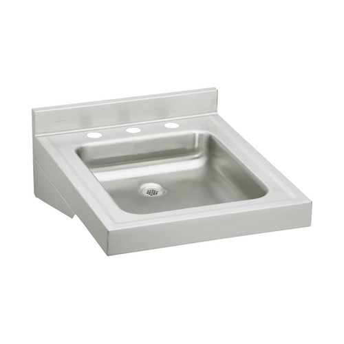 ELKAY  WCL1923OSD3 Sturdibilt Stainless Steel 19" x 23" x 4", Wall Hung Single Bowl Lavatory Sink