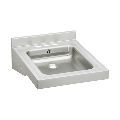 ELKAY  WCLWO1923OSD3 Sturdibilt Stainless Steel 19" x 23" x 4", Wall Hung Single Bowl Lavatory Sink