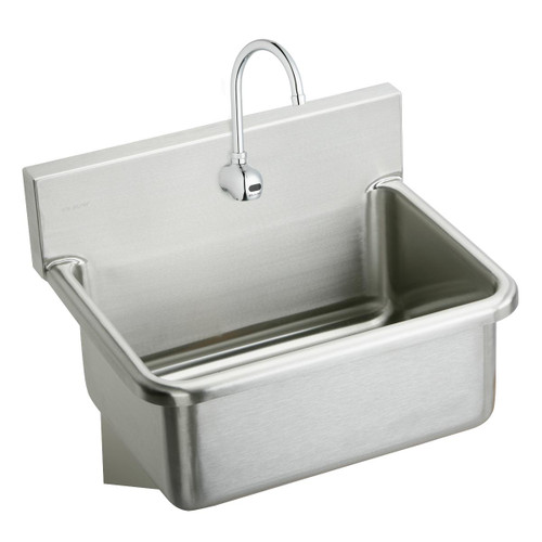 Elkay Stainless Steel 31" x 19.5" x 10-1/2", Wall Hung Single Bowl Hand Wash Sink Kit - EWS3120SACMC