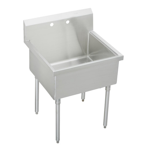 Elkay Weldbilt Stainless Steel 39" x 27-1/2" x 14" Floor Mount, Single Compartment Scullery Sink - WNSF81361