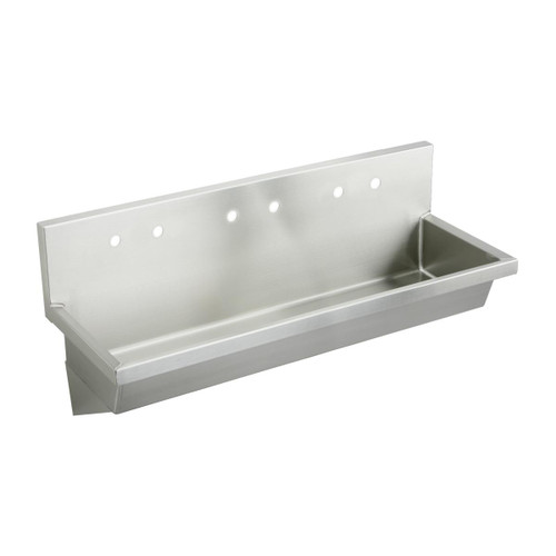Elkay Stainless Steel 60" x 20" x 8", Wall Hung Multiple Station Hand Wash Sink - EWMA60206