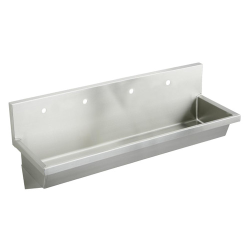 Elkay Stainless Steel 96" x 20" x 8", Wall Hung Multiple Station Hand Wash Sink - EWMA96204