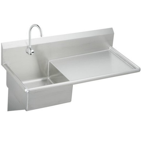 Elkay Stainless Steel 49-1/2" x 24" x 10, Wall Hung Service Sink Kit - ESS4924RSACTMC
