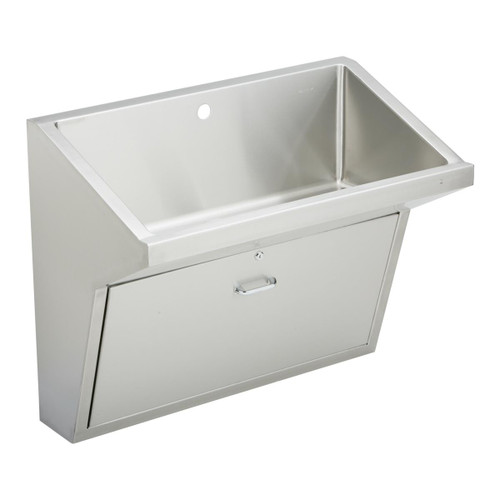 Elkay Stainless Steel 33" x 16-13/16" x 30", Wall Hung Single Station Surgeon Scrub Sink - EWSFAD136201
