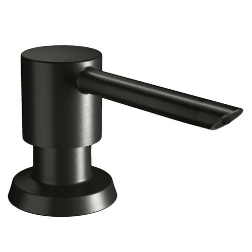 Elkay 1-15/16" x 2-5/8" x 2-5/8" Soap / Lotion Dispenser, Black Stainless - LK321BK