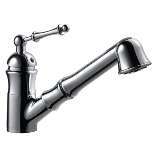 HamatUSA  RIPO-2000 PC Dual Function Pull Out Kitchen Faucet in Polished Chrome