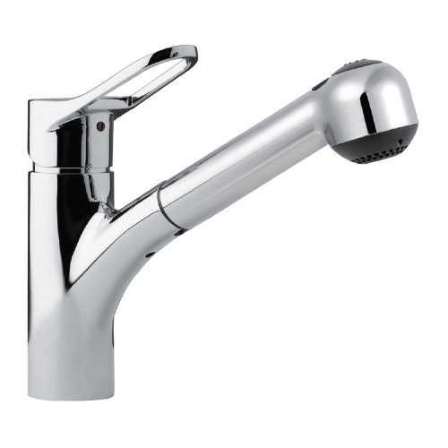 HamatUSA  TAPO-2000 PC Dual Function Pull Out Kitchen Faucet in Polished Chrome