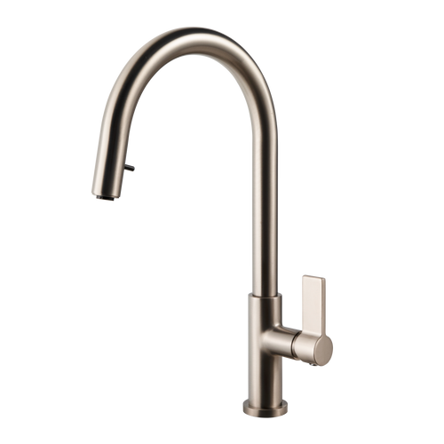 HamatUSA  FIPD-2000 BN Dual Function Hidden Pull Down Kitchen Faucet in Brushed Nickel