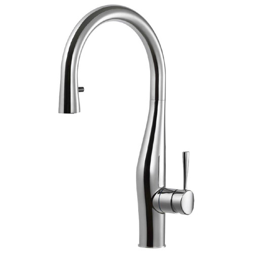 HamatUSA  IMPD-1000 PC Dual Function Hidden Pull Down Kitchen Faucet in Polished Chrome