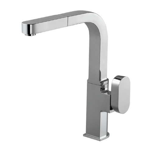 HamatUSA  REPO-2000 PC Single Function Pull Out Kitchen Faucet in Polished Chrome