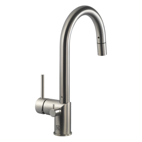 HamatUSA  SHPD-2000 BN Dual Function Pull Down with Shut Off Valve for Hot Water in Brushed Nickel