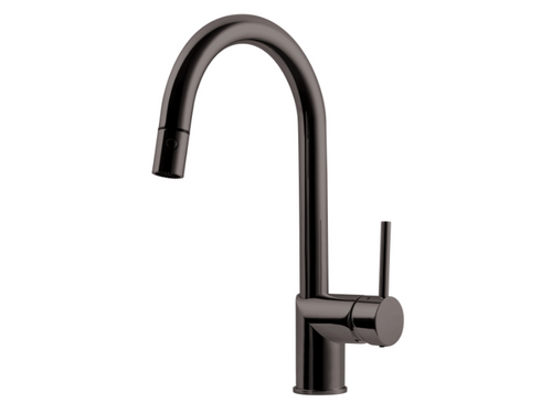 HamatUSA  GAPD-1000-GR Dual Function Pull Down Kitchen Faucet in Graphite