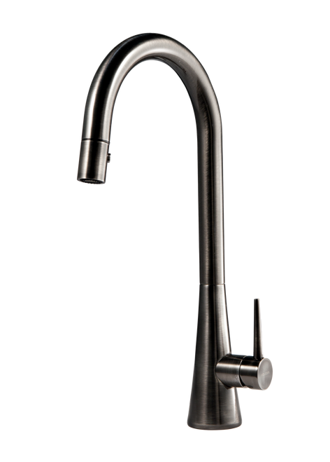 HamatUSA  SEPD-1000 PW Dual Function Pull Down Kitchen Faucet in Pewter