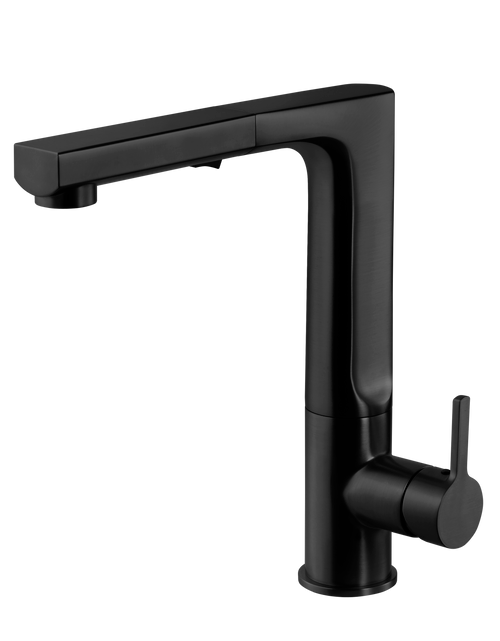 HamatUSA  STPO-2000 MB Dual Function Pull Out Kitchen Faucet in Matte Black