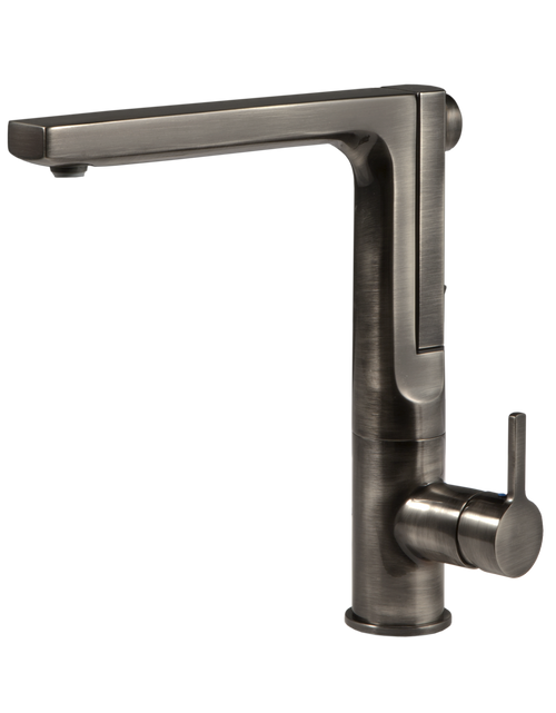 HamatUSA  STPU-3000 PW Integrated Rear Pull Up Handspray Kitchen Faucet in Pewter