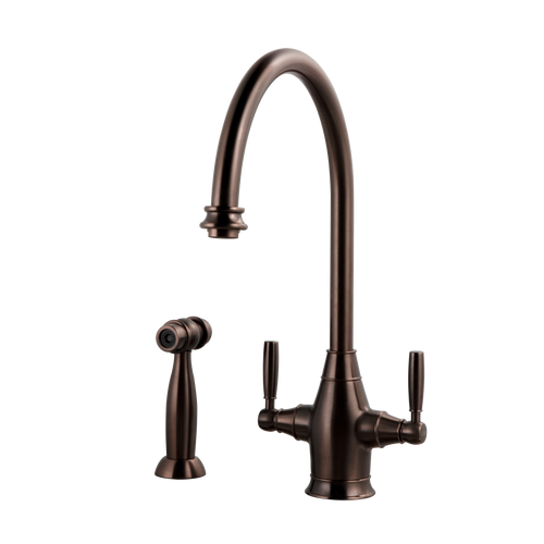 HamatUSA  EXDH-4000 OB Traditional Brass Faucet with Side Spray in Oil Rubbed Bronze