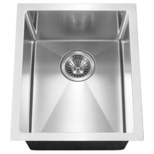 HamatUSA  AXI-1214B 10mm Radius Undermount Prep Bowl Kitchen Sink - 12 x 14 inches