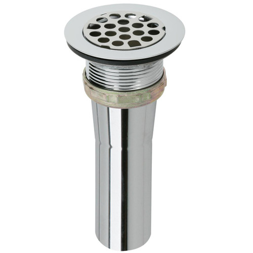 Elkay Drain Fitting Type 304 Stainless Steel Body Grid Strainer and Brass Tailpiece - LK9
