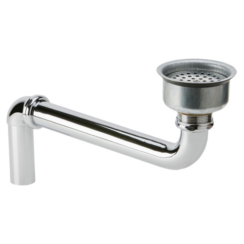 ELKAY LKPDAD18B Perfect Drain Chrome Plated Brass Body Strainer and LKADOS Tailpiece