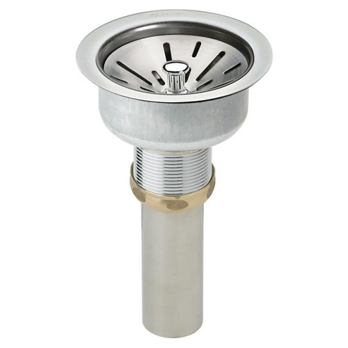 Elkay Type 304 Stainless Steel Body Strainer Basket and Tailpiece, 3-1/2" - LK35