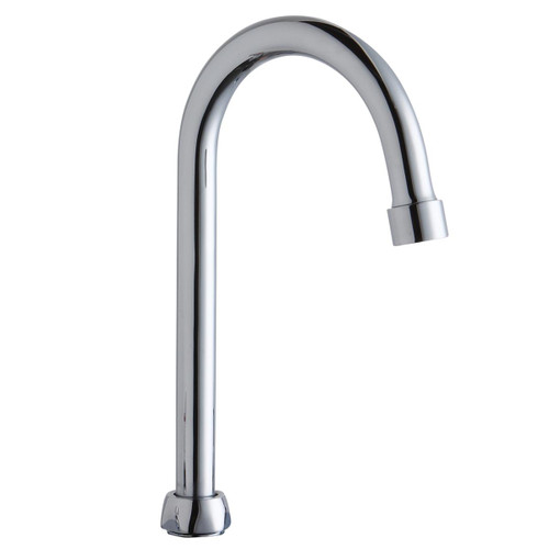 Elkay Spout - 5.3" Gooseneck Neck Small Nut - A55401