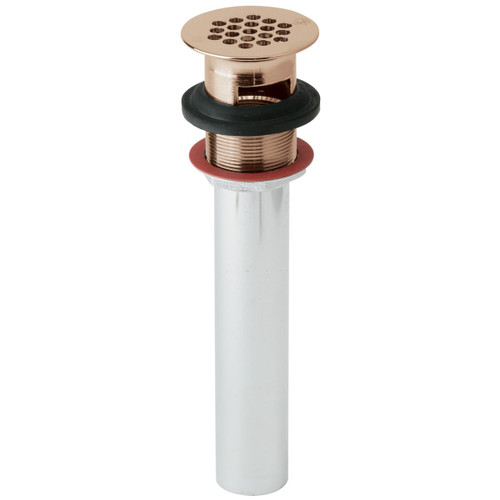 Elkay 1-1/2" Drain Fitting CuVerro Antimicrobial Copper with Perforated Grid and Tailpiece - LK174-CU