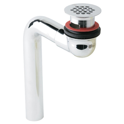 Elkay 1-1/2" or 1-5/8" Drain Outlet Fitting Chrome Plated Brass Perforated Grid and Elbow - LKAD174LO