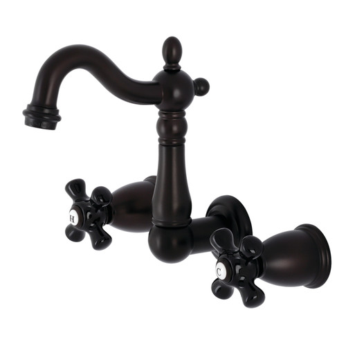 Kingston Brass KS1225PKX Duchess Two-Handle Wall Mount Bathroom Faucet, - Oil Rubbed Bronze