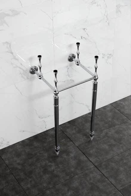 Kingston Brass VPB33141 Edwardian Brass Console Sink Legs, - Polished Chrome - 16 13/16 x 14 3/8 inches