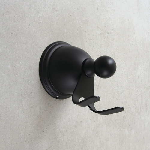 Kingston Brass BA3967MB Restoration Robe Hook, - Matte Black