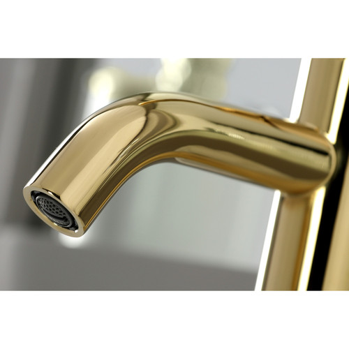 Kingston Brass Fauceture LS8222DL Concord Single-Handle Bathroom Faucet with Push Pop-Up, - Polished Brass