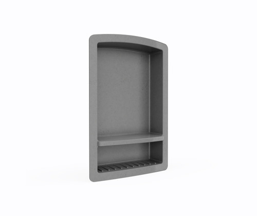 Swanstone RS02215.203 Recessed Shower Shelf in Ash Gray - 22" H x 15" W x 4-5/16" D