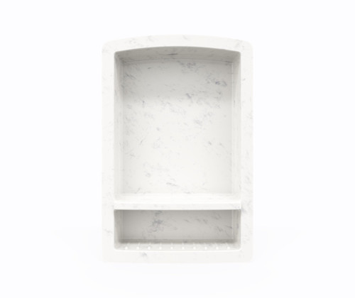 Swanstone RS02215.221 Recessed Shower Shelf in Carrara - 22" H x 15" W x 4-5/16" D