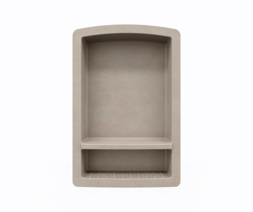 Swanstone RS02215.218 Recessed Shower Shelf in Limestone - 22" H x 15" W x 4-5/16" D