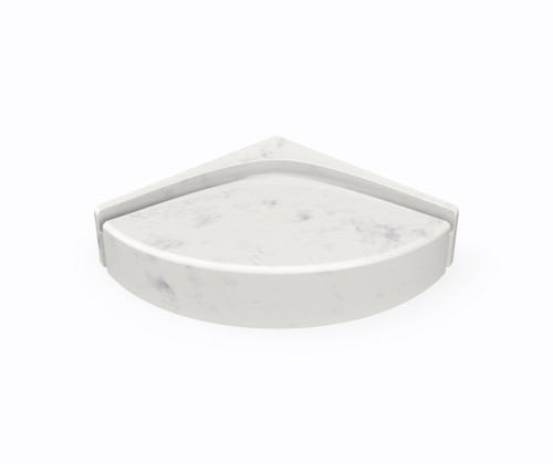 Swanstone Corner Shower Seat in Carrara - 16 5/16" L x 16 5/16" W - CS01616.221