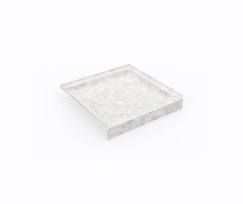 Swanstone SF03232MD.130 32 x 32  Alcove Shower Pan with Center Drain in Ice