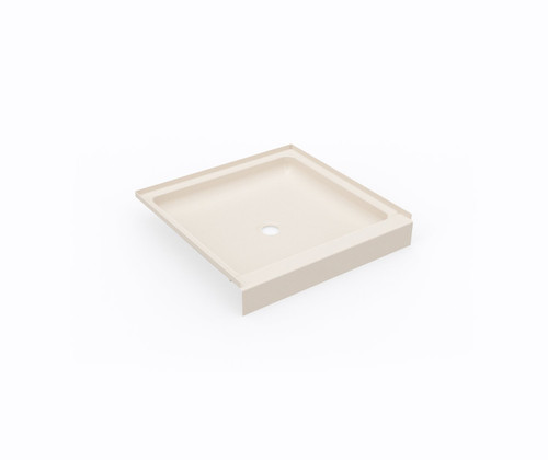 Swanstone SF03232MD.011 32 x 32 Alcove Shower Pan with Center Drain in Tahiti White