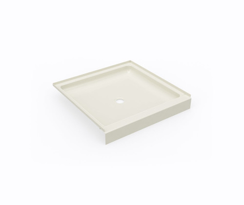 Swanstone SF03636MD.037 36 x 36  Alcove Shower Pan with Center Drain in Bone