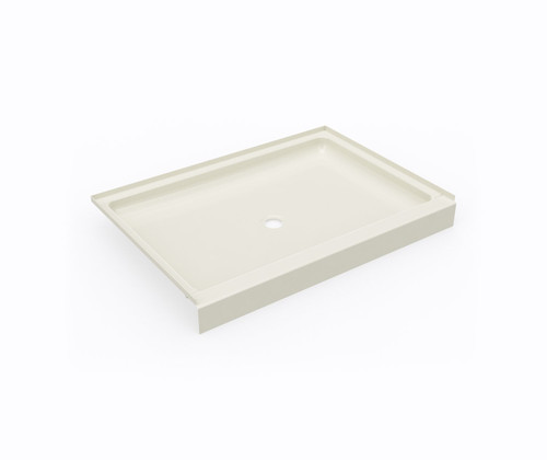 Swanstone SF03448MD.037 34 x 48  Alcove Shower Pan with Center Drain in Bone