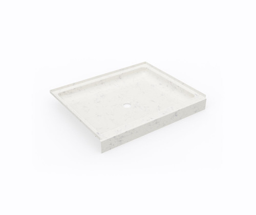 Swanstone SF03442MD.221 34 x 42 Alcove Shower Pan with Center Drain - Carrara