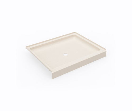 Swanstone 34 x 42 Alcove Shower Pan with Center Drain in Tahiti White - SF03442MD.011