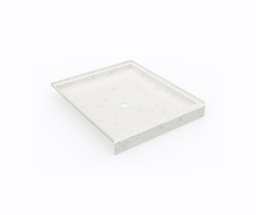 Swanstone SF04236MD.221 42 x 36 Alcove Shower Pan with Center Drain - Carrara