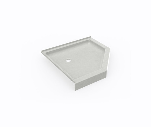 Swanstone 38" x 38" Corner Shower Base / Pan with Center Drain - Birch - SN00038MD.226