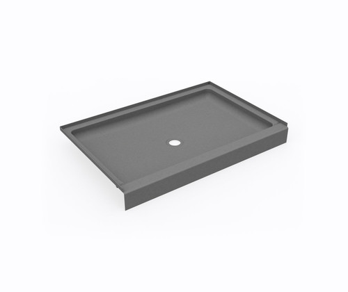 Swanstone SF03248MD.203 32 x 48  Alcove Shower Pan with Center Drain Ash Gray