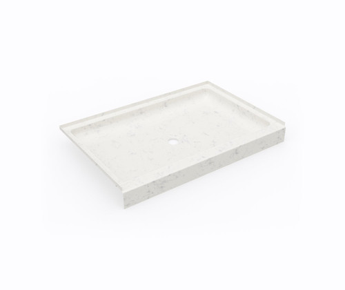 Swanstone SF03248MD.221 32 x 48 Alcove Shower Pan with Center Drain - Carrara