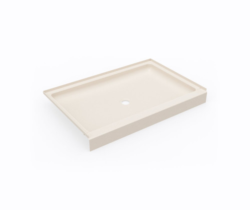 Swanstone SF03248MD.011 32 x 48 Alcove Shower Pan with Center Drain in Tahiti White