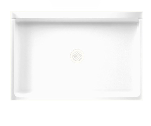 Swanstone SF03248MD.010 32 x 48  Alcove Shower Pan with Center Drain in White