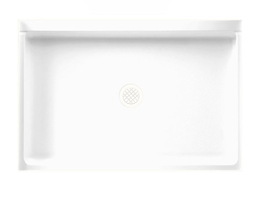 Swanstone 32 x 48 Alcove Shower Pan with Center Drain in White - SF03248MD.010