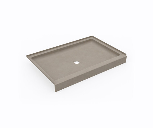 Swanstone SF03248MD.218 32 x 48  Alcove Shower Pan with Center Drain Limestone